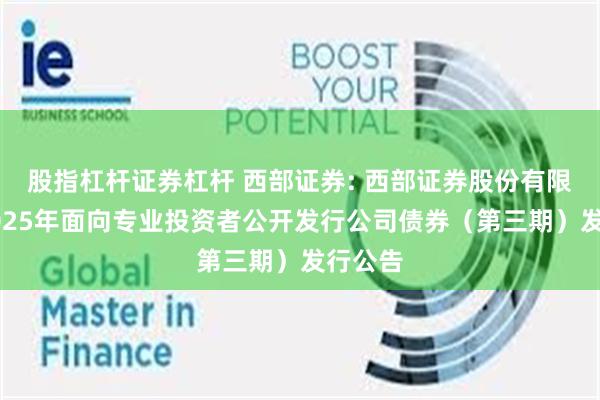 股指杠杆证券杠杆 西部证券: 西部证券股份有限公司2025年面向专业投资者公开发行公司债券（第三期）发行公告
