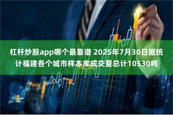 杠杆炒股app哪个最靠谱 2025年7月30日据统计福建各个城市样本库成交量总计10530吨