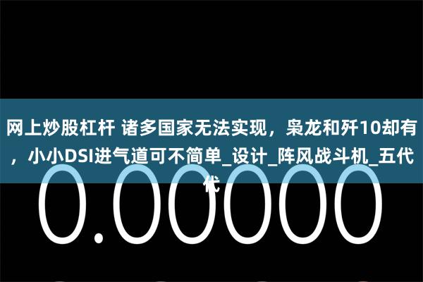 网上炒股杠杆 诸多国家无法实现，枭龙和歼10却有，小小DSI进气道可不简单_设计_阵风战斗机_五代
