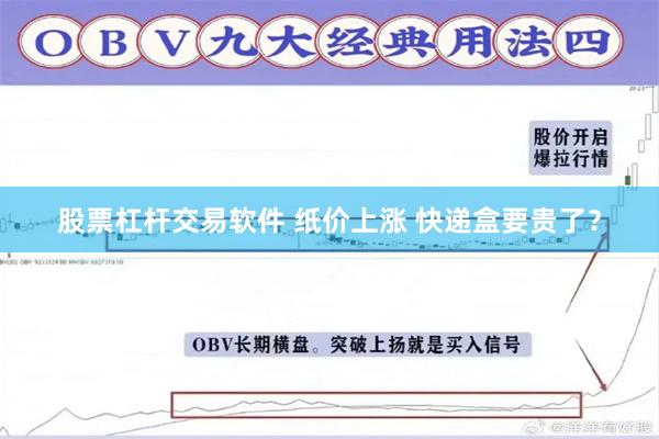 股票杠杆交易软件 纸价上涨 快递盒要贵了？