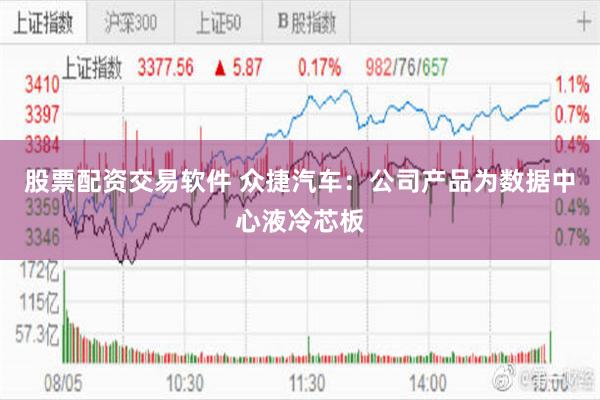 股票配资交易软件 众捷汽车：公司产品为数据中心液冷芯板
