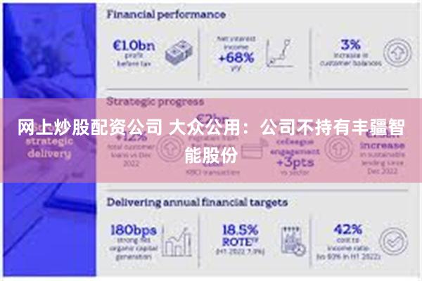 网上炒股配资公司 大众公用：公司不持有丰疆智能股份